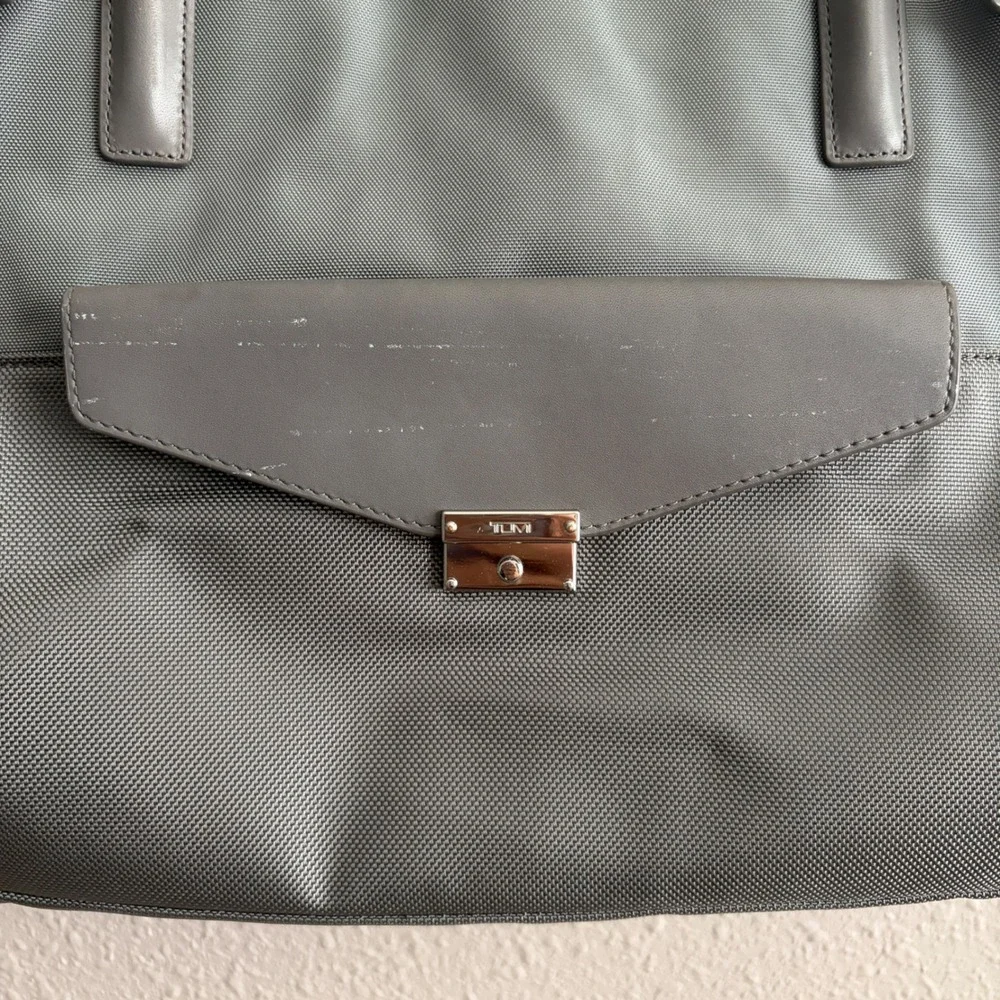 Tumi Gray Crissy Business Laptop Tote Bag